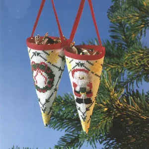 Knallerangebot Weihnachtstüte Weihnachtsmann und Weihnachtskranz 2-er Pack