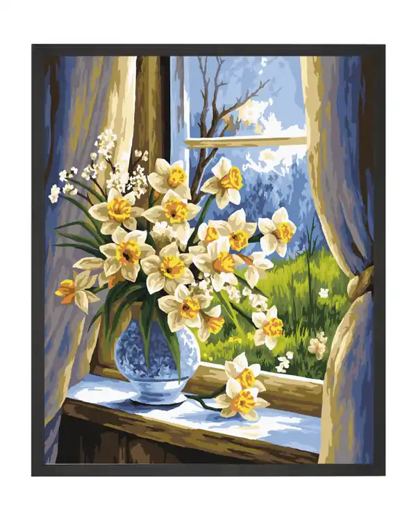 Paint by numbers Narzissen im Sonnenlicht Neue Ware