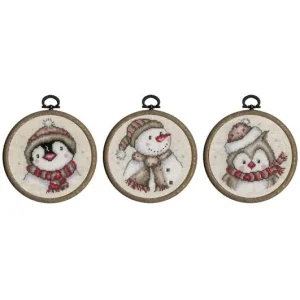 Echt Stickpackung Bild Pinguine 3-er Pack