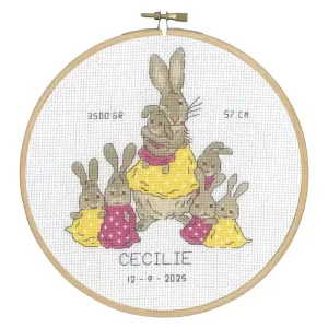 Begrenztes Angebot Stickpackung Flexibild Hasenfamilie