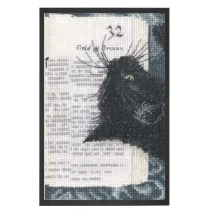 Heute Kaufen Stickpackung Bild Katze ruht auf Buch