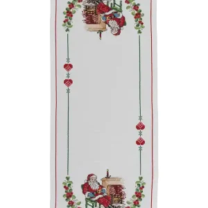 Stickpackung Tischläufer Weihnachtsmann Markenware