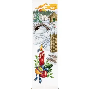 Stickpackung Miniwandbehang Weihnachtsblick Neuheit