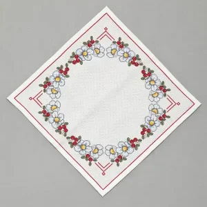 Stickpackung Tischdecke mit Weihnachtsfarben Heute Kaufen