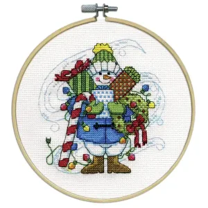 Neue Kollektion Stickpackung Flexibild Schneemann