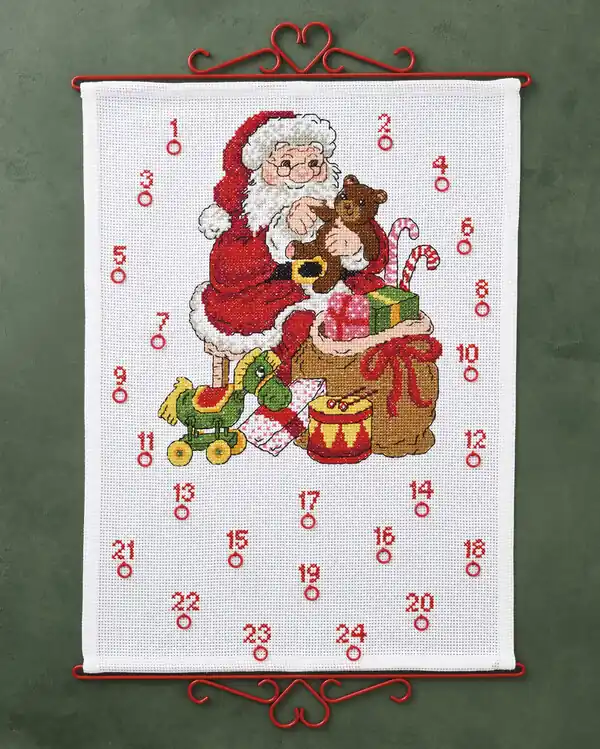 Bestpreis Stickpackung Kalender Weihnachtsmann und Bosse