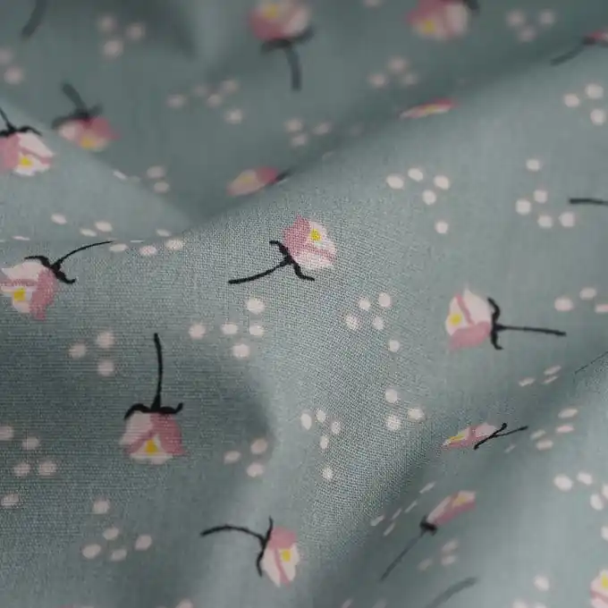 Saisonangebot Popeline Baumwolle Tiger Grün