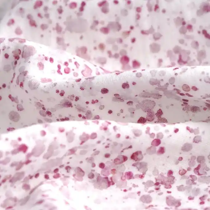 Doppelte Gaze Terrazzo Rosa Weiß Sonderaktion