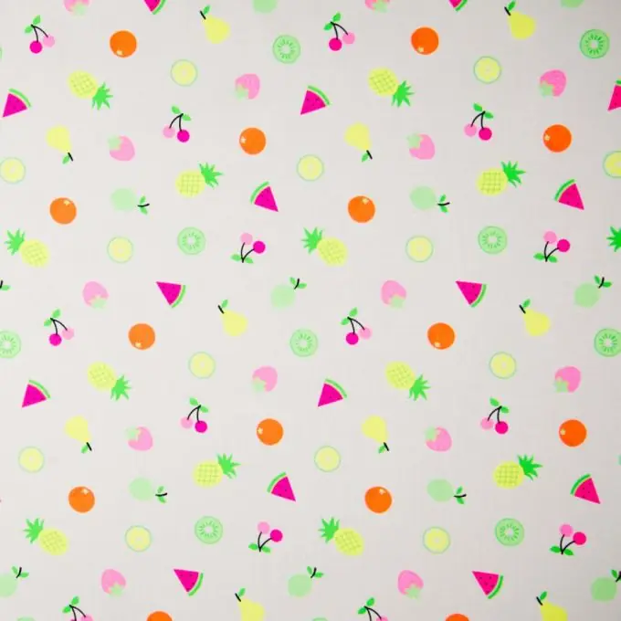 Popeline Baumwolle Neon Früchte Bunt Begrenztes Angebot