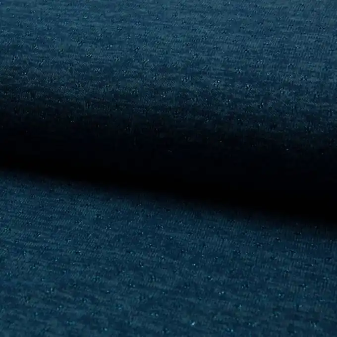 Jersey Punkte Lurex Blau meliert Kostenloser Rückversand