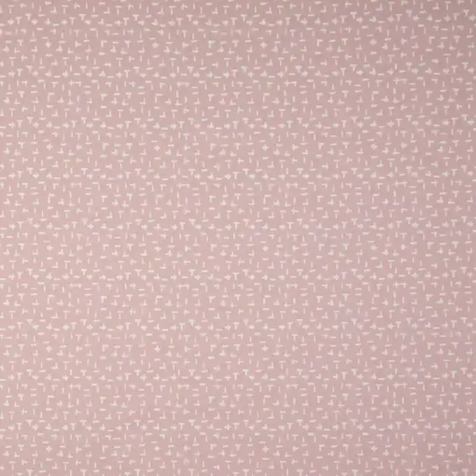 Must-Have Jersey Baumwolle Kreuze Altrosa