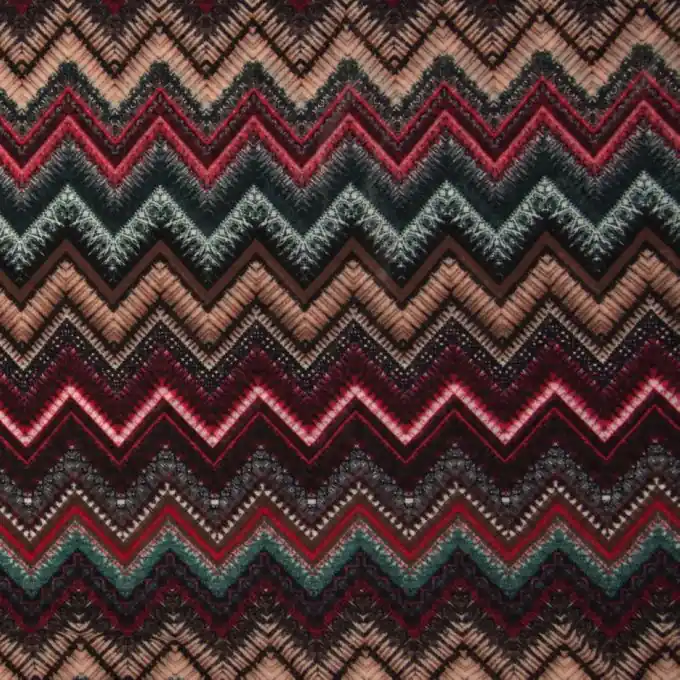 Sofort Bestellen Mesh Zick-Zack Grün/Rot