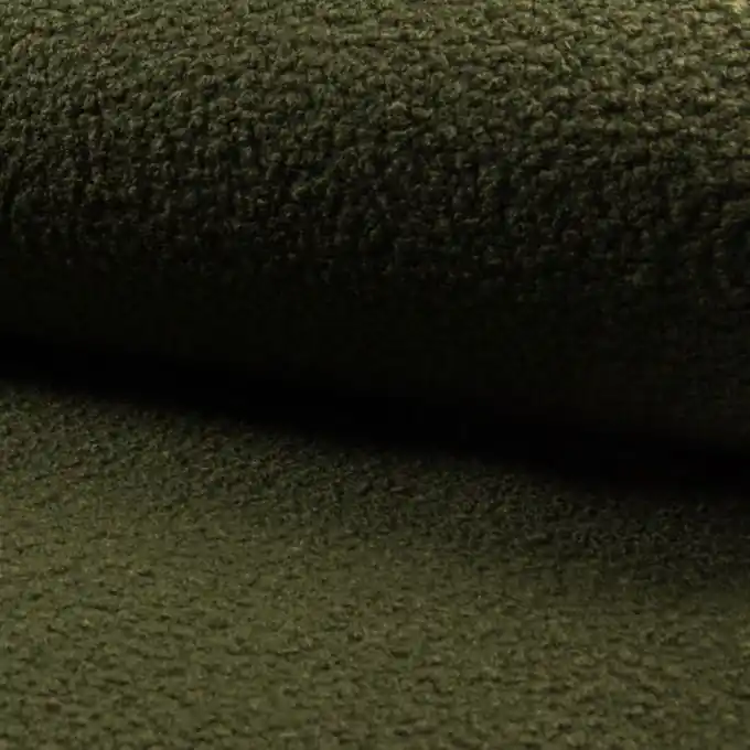 Expressversand Bouclé-Kunstpelz Khaki
