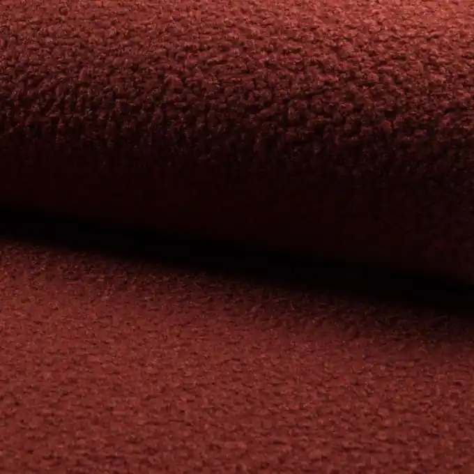 Top-Angebot Bouclé-Kunstpelz Ziegelrot