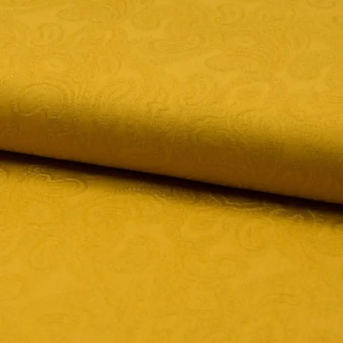 Jacquard Paisley Senfgelb Heißes Angebot