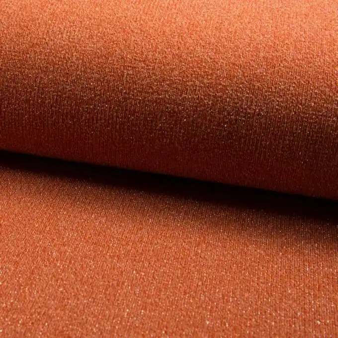 Markenprodukt Jersey Lurex Silbern/Orange