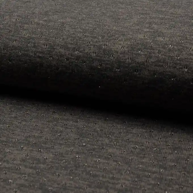 Sichere Zahlung Jersey Punkte Lurex Grau meliert