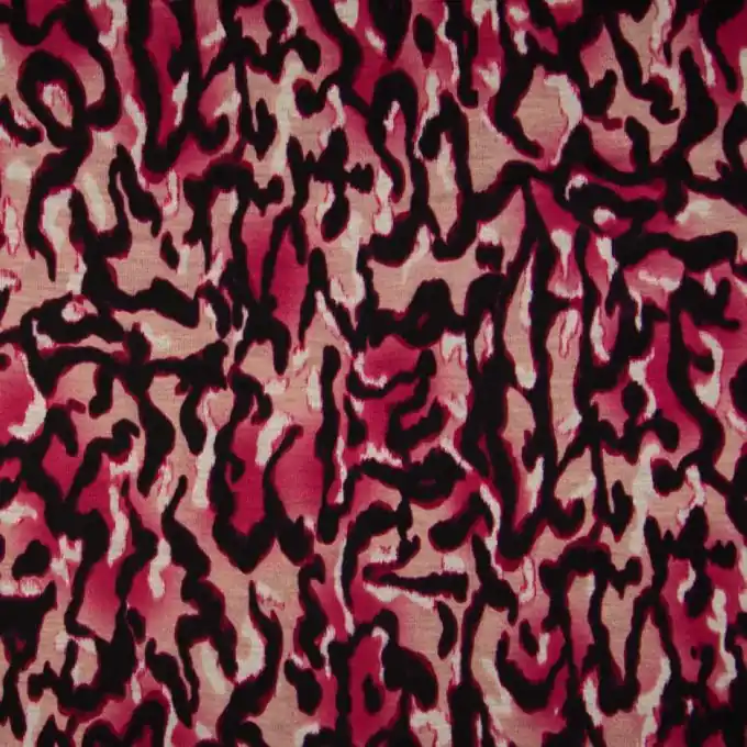 Strickstoff Milano Tarnmuster Pink Neuheit