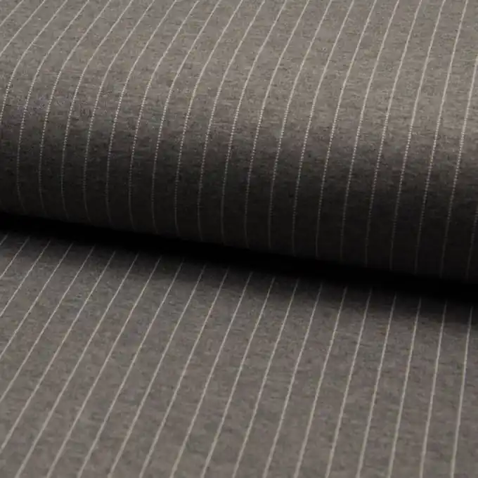 Heute Kaufen Jersey Viskose Streifen Weiß/Grau