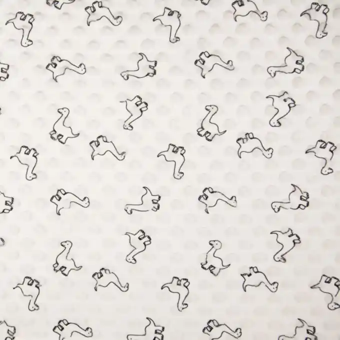 Jetzt Bestellen Fleece Minky Dinos Ecru