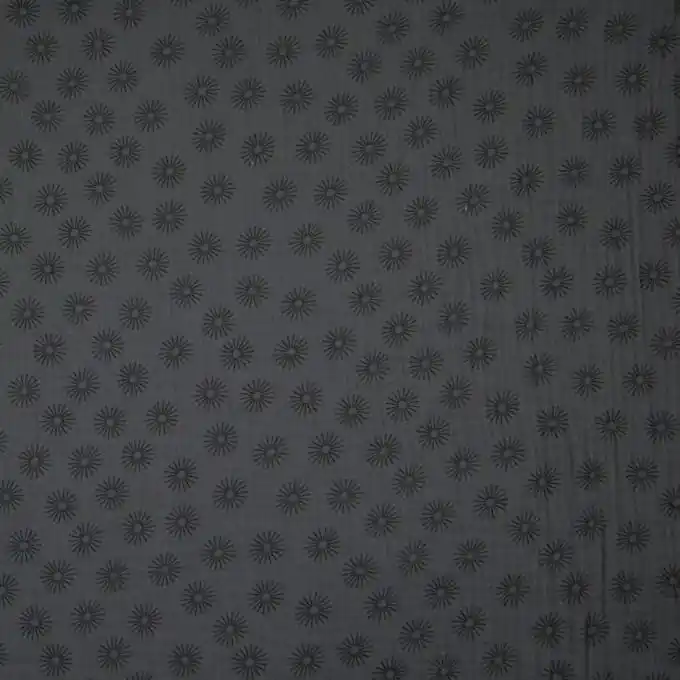 Saisonangebot Musselin Kleine Sonne Dunkelgrau