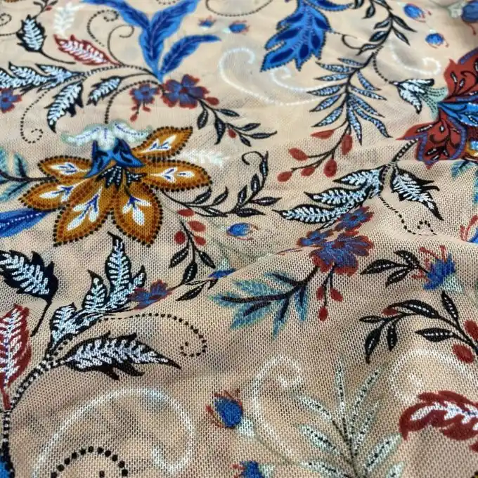 Netzstoff Mesh Blätter Nude Heißes Angebot