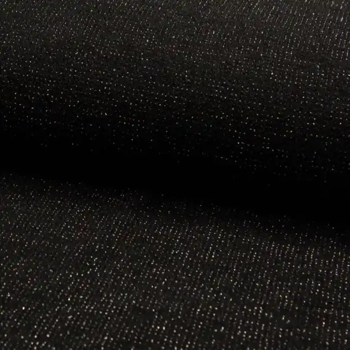 Jersey Lurex Silbern/Schwarz Beliebt