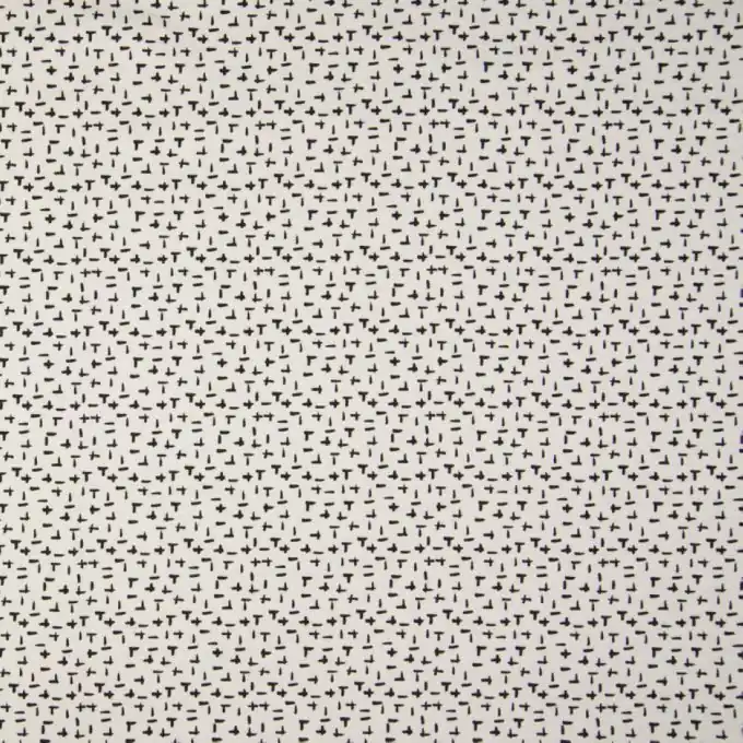 Jersey Baumwolle Kreuze Ecru Geld-Zurück-Garantie