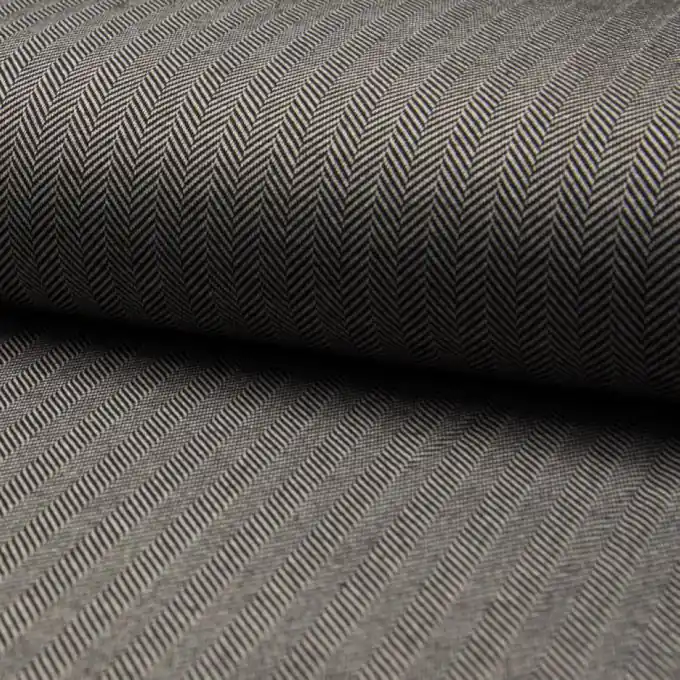 Preisknaller Jacquard Viskose Stretch Zickzack/Streifen Schwarz/Weiß