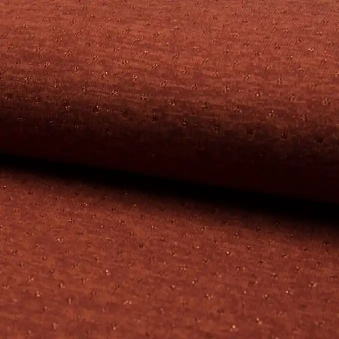 Jersey Punkte Lurex Rostrot meliert Direktkauf