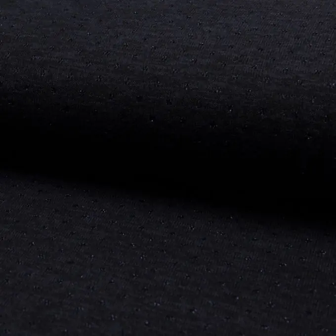 Top-Seller Jersey Punkte Lurex Marineblau meliert