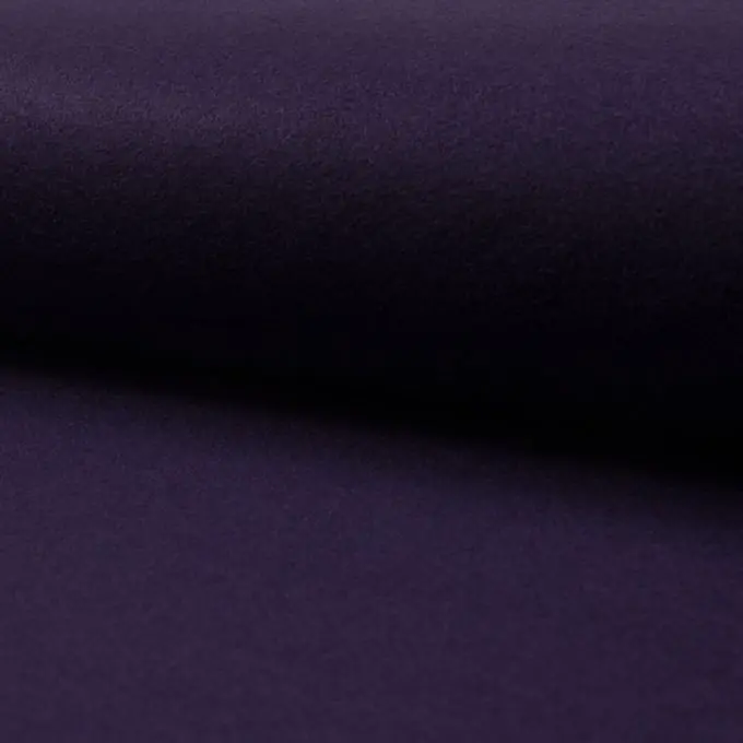 Nur Für Kurze Zeit Wollstoff Violett Dunkel