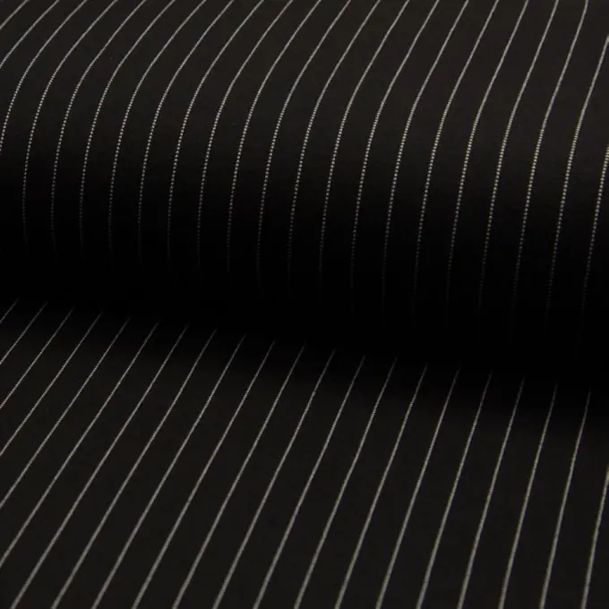 Nur Für Kurze Zeit Jersey Viskose Streifen Weiß/Schwarz