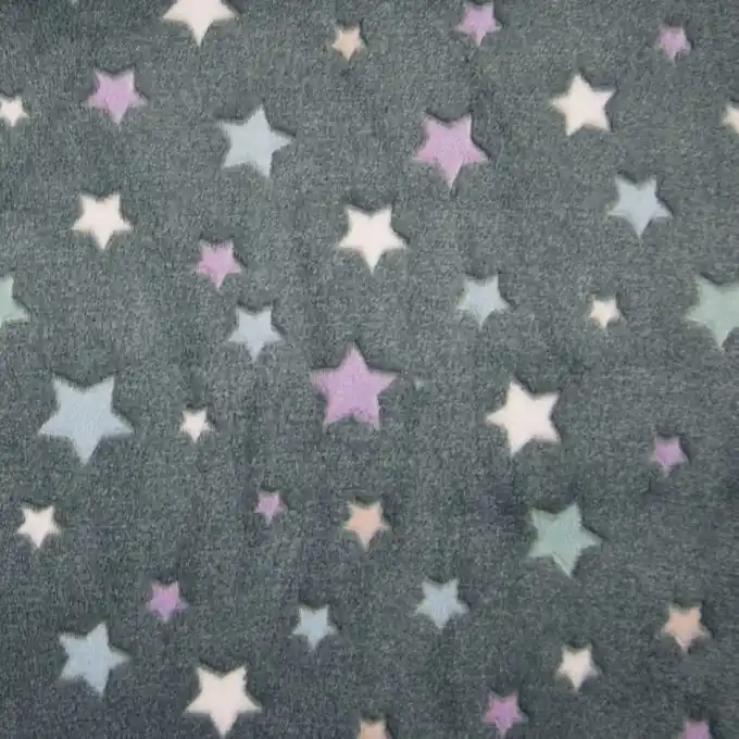 Alpenfleece Sterne Grau Markenprodukt