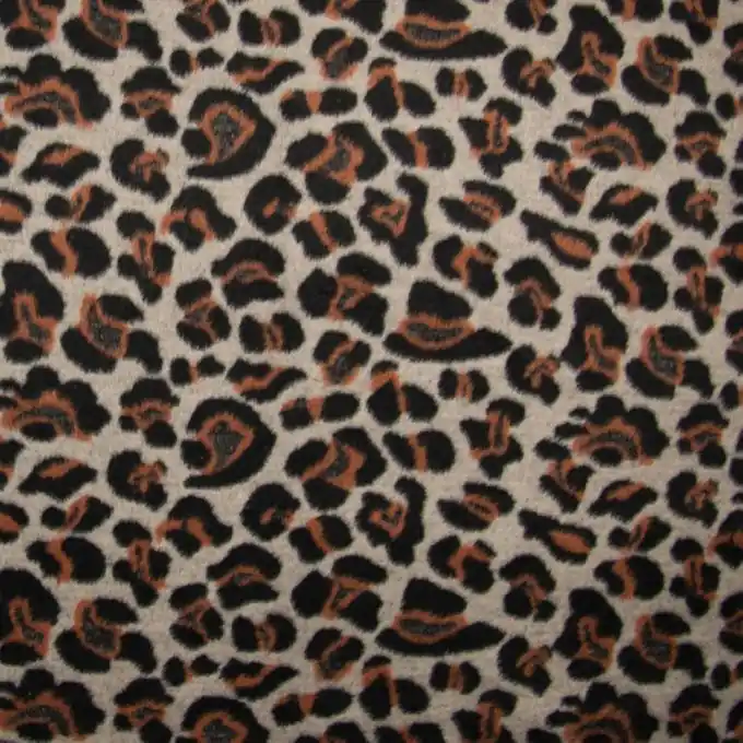 Gleich Bestellen Wollstoff Leopard Kamel
