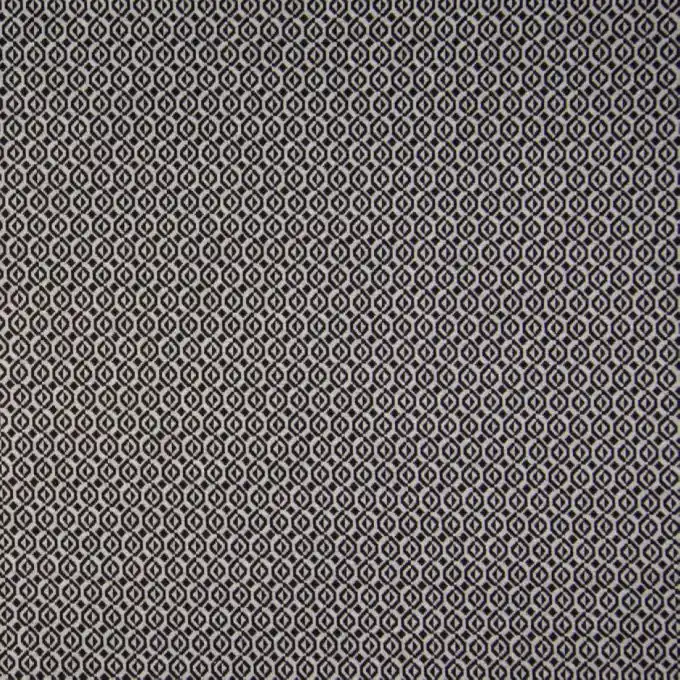 Markenware Jersey Jacquard Rautenmuster Schwarz/Weiß