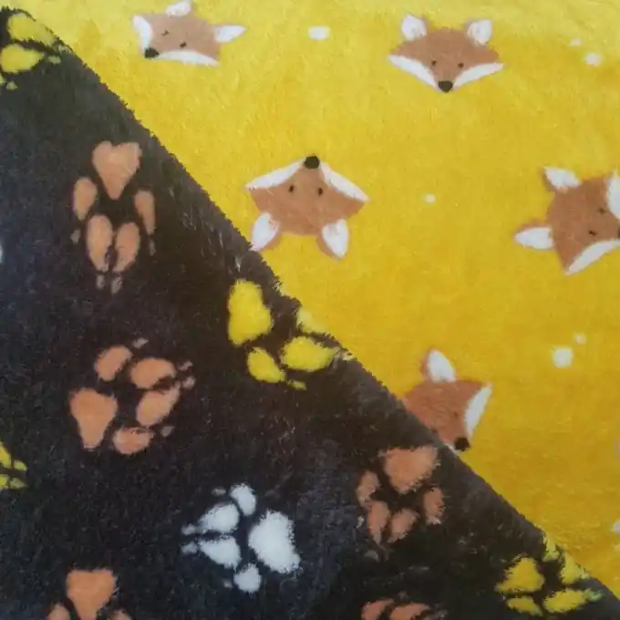 Top-Qualität Alpenfleece doppelseitig Füchse