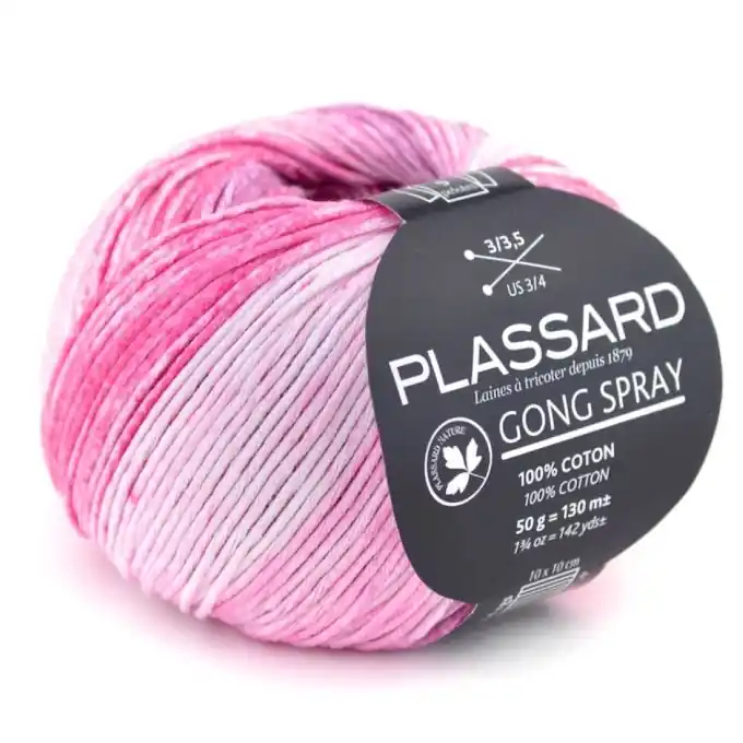 Limited Edition Strickgarn Gong Spray Pink Bunt 130m