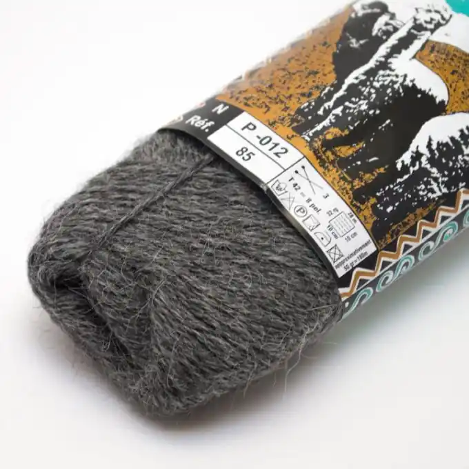 Echt Strickgarn Alpaka Anthrazit 180m