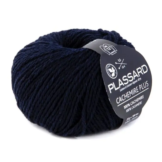 Kostenfreie Lieferung Strickgarn Kaschmir Tintenblau 100m