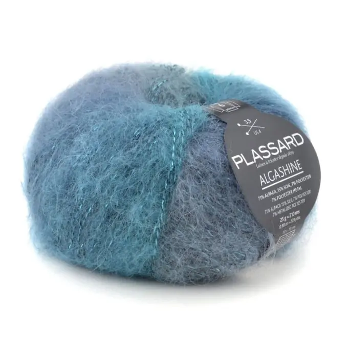 Strickgarn Algashine Türkis Bunt 210m Markenprodukt