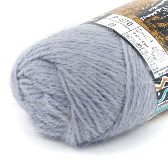 Schneller Versand Strickgarn Alpaka Grau/Violett 180m