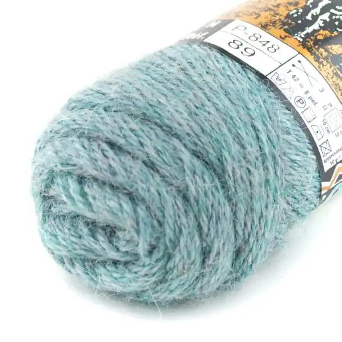 Strickgarn Alpaka Türkis meliert 180m Günstig