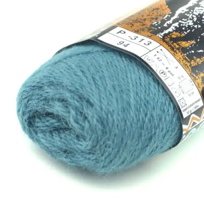 Strickgarn Alpaka Türkis dunkel 180m Hochwertig