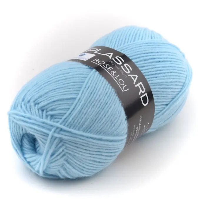Strickgarn Rose-Lou Blau 210m Rabatt