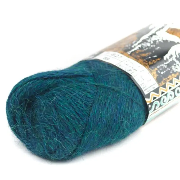 Gratis Versand Strickgarn Alpaka Entenblau 180m