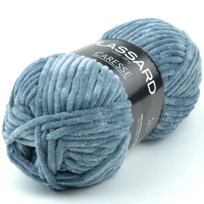 Begrenztes Angebot Strickgarn Caresse Blau 100m