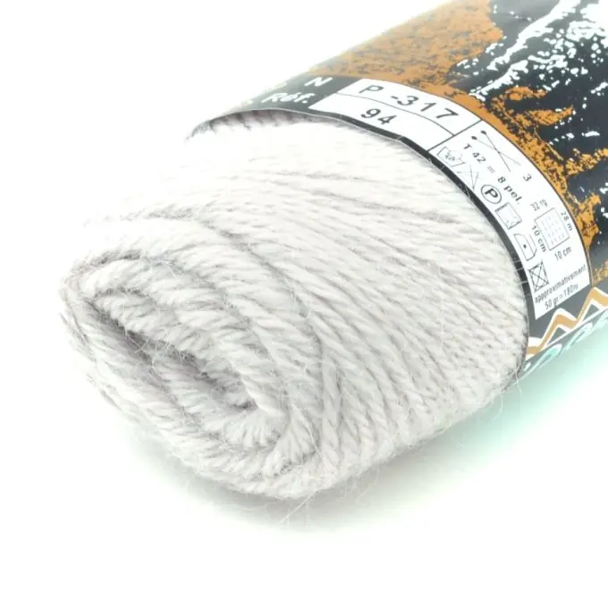 Strickgarn Alpaka Weiß 180m Direktkauf