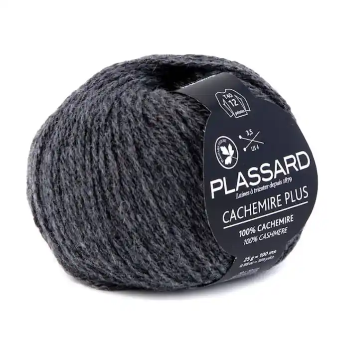 Kostenloser Rückversand Strickgarn Kaschmir Anthrazit 100m