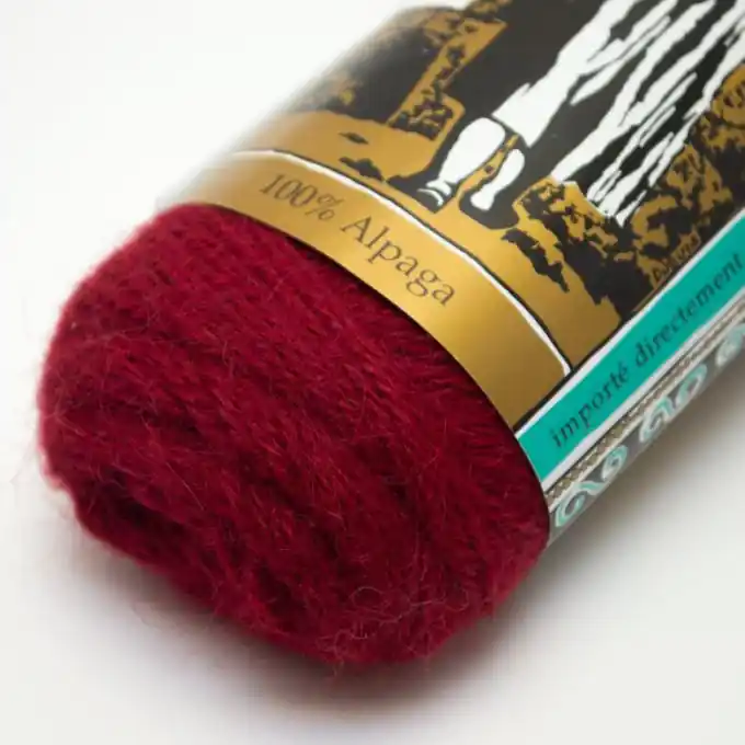 Must-Have Strickgarn Alpaka Weinrot 180m